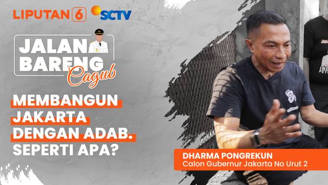 Cagub Jakarta No Urut 2 Dharma Pongrekun Tawarkan Gagasan Bangun Jakarta dengan Adab, Seperti Apa? | Jalan Bareng Cagub