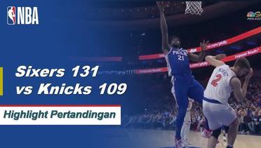 NBA | Cuplikan Hasil Pertandingan : Sixers 131 vs Knicks 109