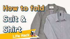 [Life Hack] How to fold your suits and dress shirts neatly