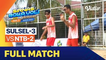 Full Match | Perempat Final 2 - Putra: Sulsel 3 vs NTB 2  | Sirkuit Voli Pantai Nasional Seri III 2022