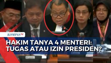 Momen Hakim Konstitusi Pertanyakan Kehadiran 4 Menteri di MK: Atas Penugasan atau Izin Presiden?