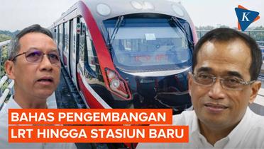 Menhub dan Pj Gubernur DKI Rencanakan Transportasi LRT, MRT, hingga Stasiun Baru di Tanah Abang
