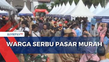 Jelang Lebaran, Warga Serbu Pasar Murah di Semarang