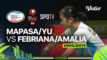 Setyana Mapasa/Angela Yu (AUS) vs Febriana Dwipuji Kusuma/Amalia Cahaya Pratiwi (INA) - Highlights | Sathio Group Australian Open 2024 - Women's Doubles
