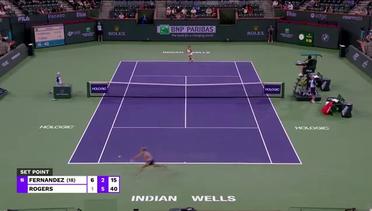 Match Highlights | Leylah Fernandez vs Shelby Rogers  | WTA BNP Paribas Open 2022