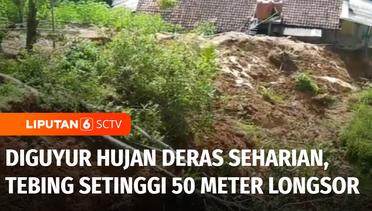 Kilas Peristiwa: Diguyur Hujan Deras, Tebing 50 Meter Longsor di Banjarnegara | Liputan 6
