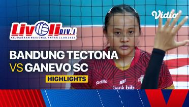 Putaran 2 Putri: Bandung Tectona vs Ganevo SC - Highlights | Livoli Divisi 1 2023
