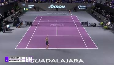 Match Highlights | Garbine Muguruza vs Anett Kontaveit | Akron WTA Finals Guadalajara