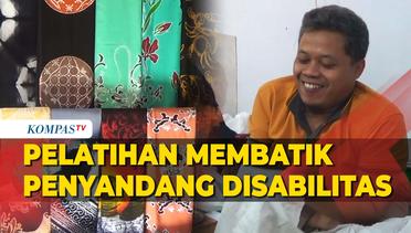 Para Penyandang Disabilitas di Kota Blitar Ikuti Pelatihan Membatik