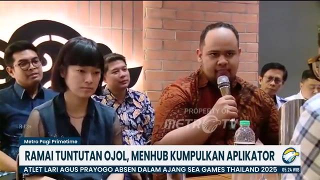 Ramai Tuntutan Ojol, Menhub Kumpulkan Aplikator - [Metro Pagi Primetime]