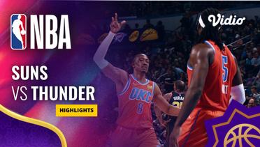 Phoenix Suns vs Oklahoma City Thunder - Highlights | NBA Regular Season 2023/24