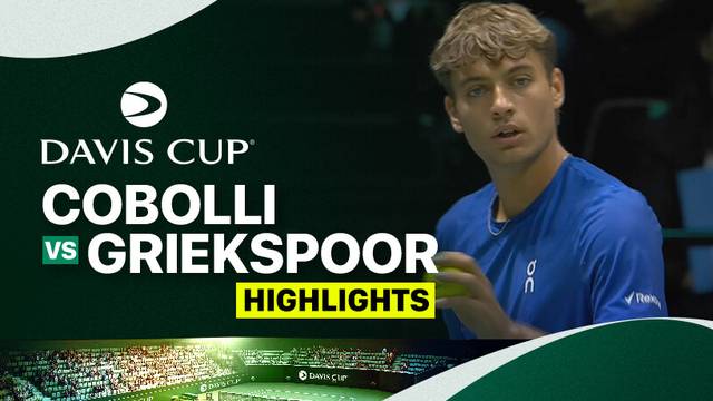 Flavio Cobolli (ITA) vs Tallon Griekspoor (NED) - Highlights | Davis Cup Finals Group Stage 2024