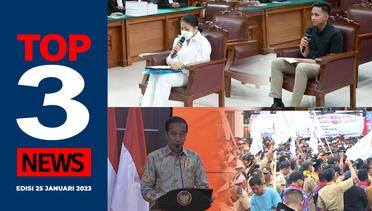 [TOP 3 NEWS] Eliezer-Putri Baca Pleidoi, Aksi Perangkat Desa di Gedung DPR RI, Jokowi Arahan BKKBN