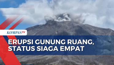 Erupsi Gunung Ruang: Kepulan Asap, Gempa Vulkanik dan Tektonik Masih Terjadi