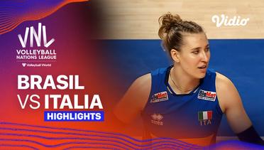 Brasil vs Italia - Highlights | Women's Volleyball Nations League 2024