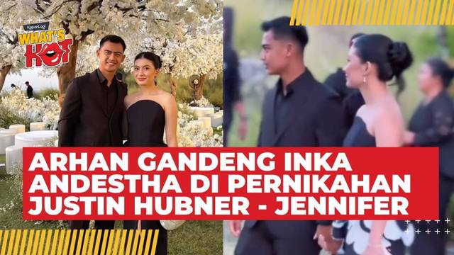 Momen Pratama Arhan Gandeng Inka Andhesta Saat Datang ke Pernikahan Jennifer Coppen & Justin Hubner