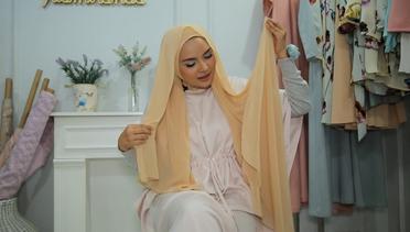 Tutorial Gaya Hijab Bahan Ceruti Menjuntai dari Ria Miranda