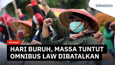 Demo May Day taat prokes, buruh tuntut Omnibus Law dibatalkan
