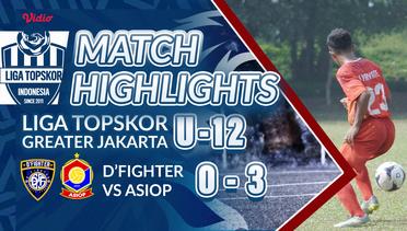 Highlight Penyisihan Grup LTS U-12: D'Fighter VS Asiop