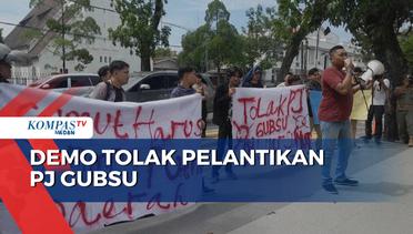 Puluhan Mahasiswa di Medan Gelar Aksi Demo Tolak Pergantian Penjabat Gubernur Sumut