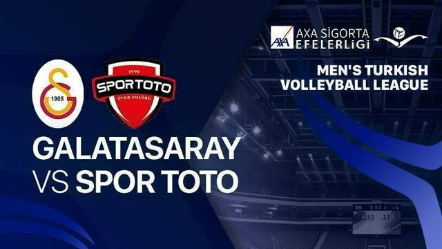 Galatasaray HDI Sigorta vs Spor Toto - Full Match | Men's Turkish Volleyball League