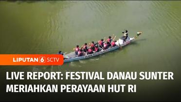 Live Report: Lomba Dayung Perahu Naga dan Perahu Karet di Festival Danau Sunter | Liputan 6