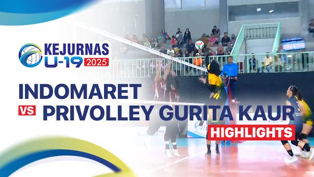 Indomaret vs Privolley Gurita Kaur - Perebutan Tempat Ketiga Putra - Highlight | Kejurnas Bola Voli Antarklub U-19 2025