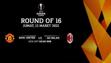 Manchester United vs AC Milan - Round Of 16 I UEFA Europa League 2020/21