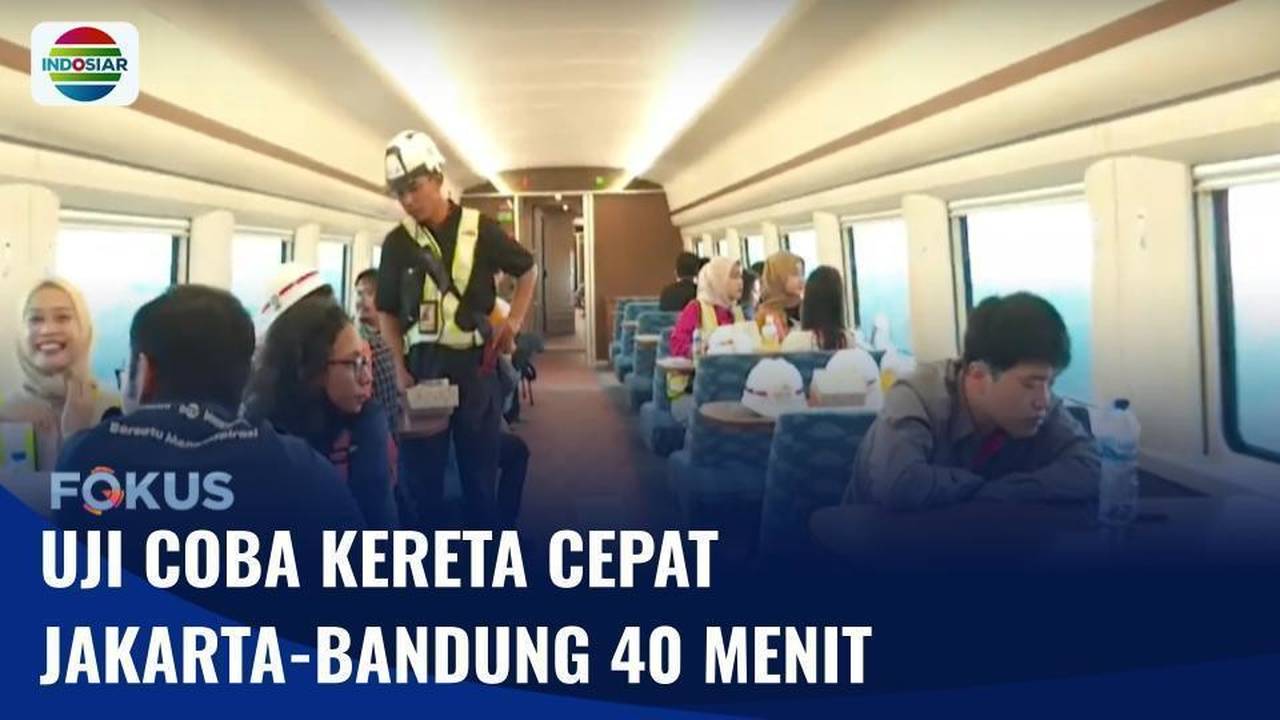 Uji Coba Kereta Cepat Jakarta Bandung Dengan Kecepatan 320 Km Jam