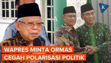 Ma'ruf Amin Minta Ormas Tiru NU-Muhammadiyah Cegah Polarisasi