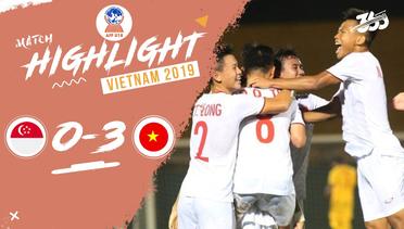 Full Highlight - Singapore 0 VS 3 Vietnam | Piala AFF U-18 2019