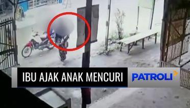 Terekam CCTV! Ibu di Bekasi Ajak Anak Curi HP Milik Penjual Ayam Potong | Patroli