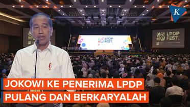 Jokowi Minta Penerima Beasiswa LPDP untuk Pulang meski Gaji di Indonesia Sedikit