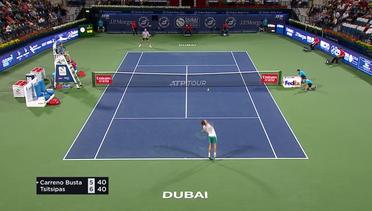 Match Highlight | Stefanos Tsitsipas 2 vs 0 Pablo Carreno Busta | ATP Dubai Tennis Championships 2020