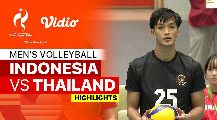 Indonesia vs Thailand - Men's Volleyball Pool B | 20th Asian Games Aichi-Nagoya 2026