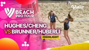 Highlights | Hughes/Cheng (USA) vs Brunner/Huberli (SUI) | Beach Pro Tour Elite 16 Doha, Qatar 2023