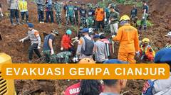 Tim SAR Gabungan Mencari Korban Gempa Cianjur
