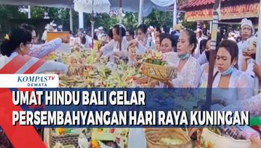Umat Hindu Bali Gelar Persembahyangan Hari Raya Kuningan