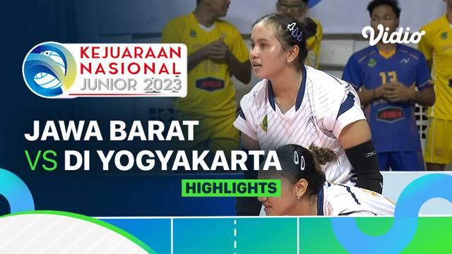 Final Putri: Jawa Barat vs DI Yogyakarta - Highlights | Kejurnas Junior 2023