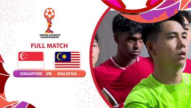 Singapore VS Malaysia - Full Match | Asean Boys Championship U19 2024