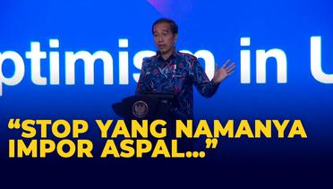 Stok Melimpah, Jokowi Perintahkan Stop Impor Aspal dalam 2 Tahun