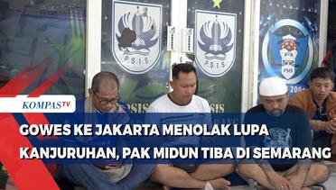 Gowes ke Jakarta Menolak Lupa Kanjuruhan, Pak Midun Tiba di Semarang