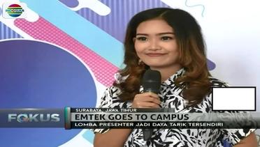 Peserta EGTC 2017 Unair Surabaya Antusias Ikuti Lomba News Presenter - Fokus Pagi