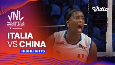 Italia vs China - Highlights | Women's Volleyball Nations League 2024