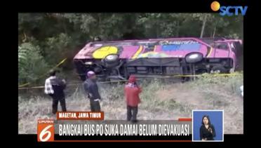 Polisi Selidiki Penyebab Kecelakaan Maut Bus Wisata Magetan – Liputan6 Siang