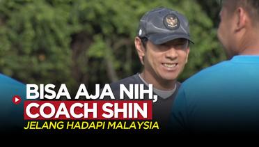 Ketika Shin Tae-yong Buat Pemain Timnas Indonesia Tertawa Jelang Laga Melawan Malaysia di Piala AFF 2020