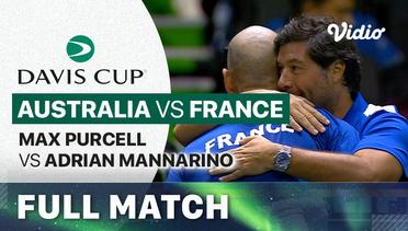 Full Match | Australia (Max Purcell) vs France (Adrian Mannarino) | Davis Cup 2023