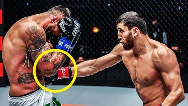 The SEISMIC Collision Between Beybulat Isaev And Bogdan Stoica