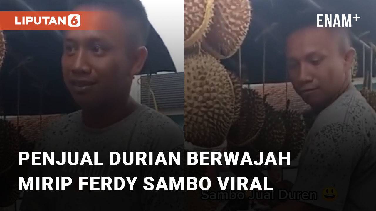 Jualan Laris Manis Penjual Durian Berwajah Mirip Ferdy Sambo Viral Di