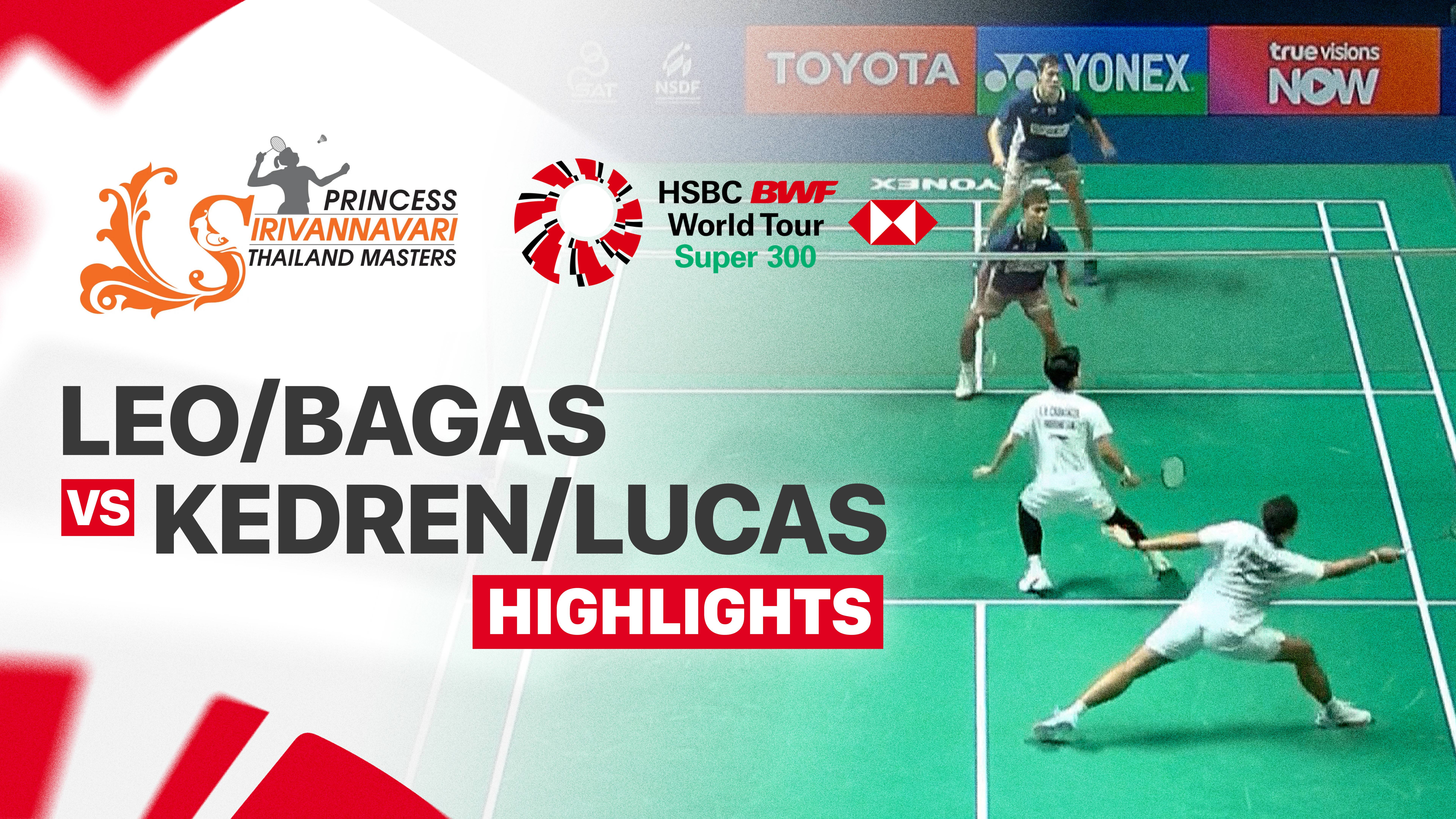 Leo Rolly Carnando/Bagas Maulana (INA) vs Kittinupong Kedren/Lucas Ekarat Wedler (THA) - Men's Doubles Round of 16 | PRINCESS SIRIVANNAVARI Thailand Masters 2026